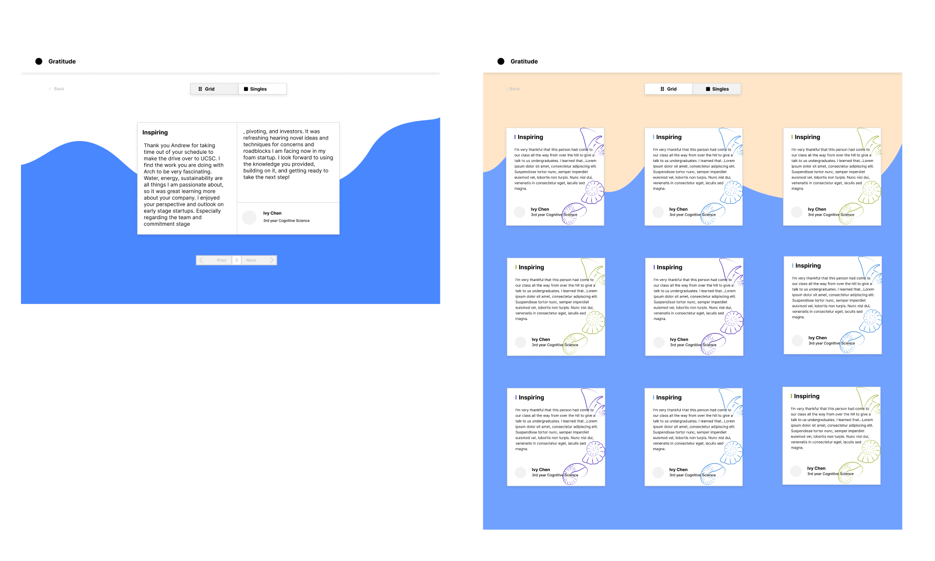 V1 visual design — beach theme